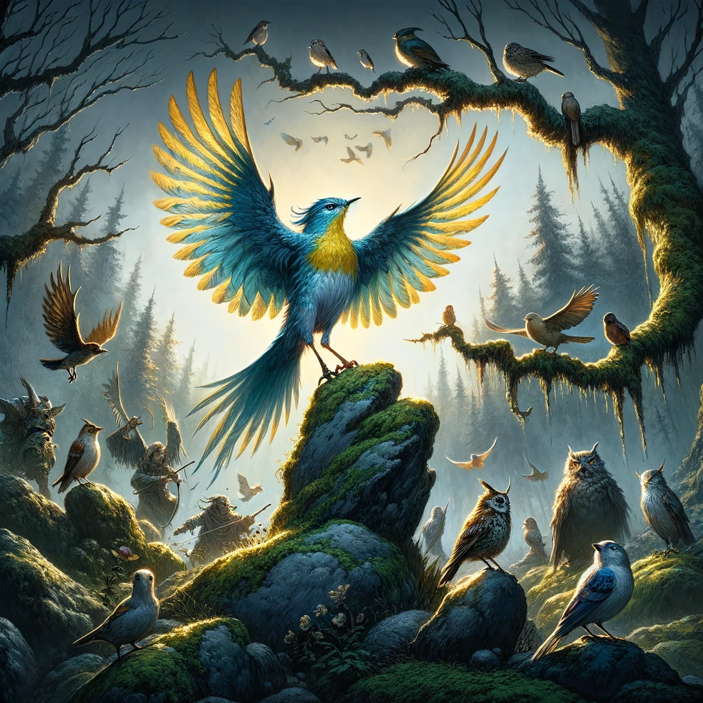 Azure Feathers Unfurl